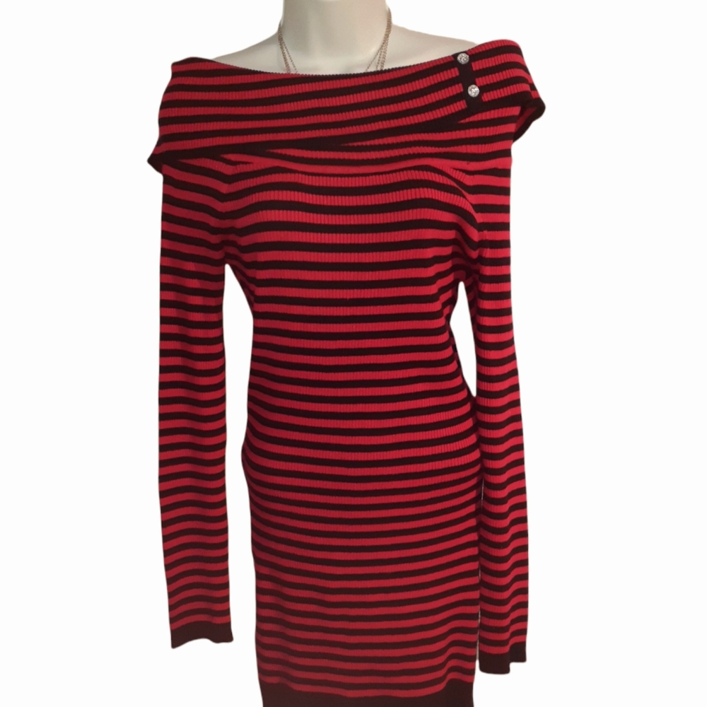 Candies long sleeves woman sweater dress L